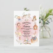 Uitnodigingen voor de babydouche van Nursery Rhyme (Staand voorkant)