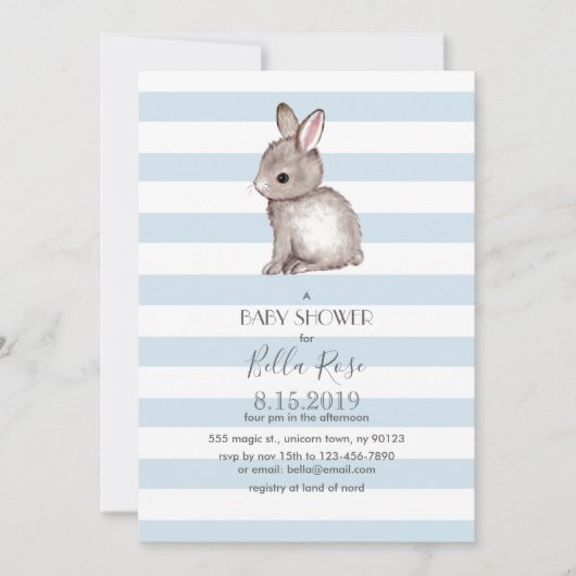 Uitnodigingen voor de blauwe grasmuis (Voorkant)