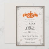  uitnodigingen voor de bruiloft halloween (Voorkant / Achterkant)