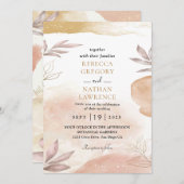 Uitnodigingen voor de bruiloft van Boho chic (Voorkant / Achterkant)