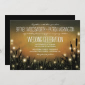 Uitnodigingen voor de bruiloft van Enchanted Fores (Voorkant / Achterkant)