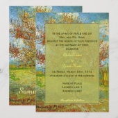  uitnodigingen voor de bruiloft van floral (Voorkant / Achterkant)