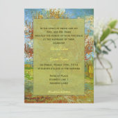  uitnodigingen voor de bruiloft van floral (Staand voorkant)