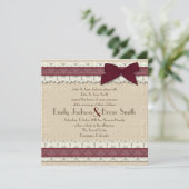 Uitnodigingen voor de bruiloft van het landburgung (Staand voorkant)