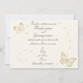 Uitnodigingen voor de bruiloft van het thema Gold (Voorkant)
