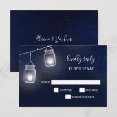 Uitnodigingen voor de bruiloft van Starry sky maso (Voorkant / Achterkant)