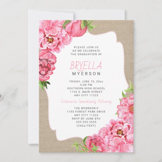 Uitnodigingen voor de ceremonie van de firma Pink  (Voorkant)