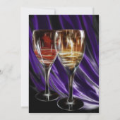 uitnodigingen voor de cocktail van wijn (Achterkant)