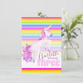 Uitnodigingen voor de derde verjaardag van de Unic (Staand voorkant)