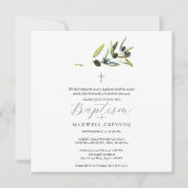 Uitnodigingen voor de doop Religious Olive Branch (Voorkant)