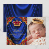 Uitnodigingen voor de doop van de koninklijke prin (Voorkant / Achterkant)