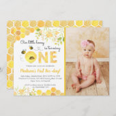 Uitnodigingen voor de eerste foto van Birthday (Voorkant / Achterkant)