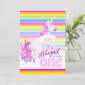 Uitnodigingen voor de eerste verjaardag van de een (Staand voorkant)