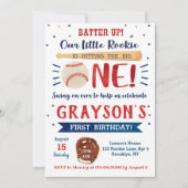 Uitnodigingen voor de eerste verjaardag van honkba (Voorkant)
