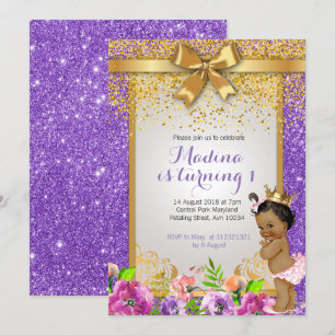 Uitnodigingen voor de eerste verjaardag van prinse