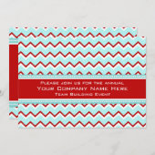 Uitnodigingen voor de Enterprise Team Building Eve (Voorkant / Achterkant)