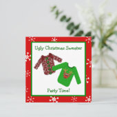 Uitnodigingen voor de feestelijke kerstfeestdagen  (Staand voorkant)