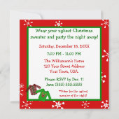 Uitnodigingen voor de feestelijke kerstfeestdagen  (Achterkant)