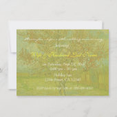 Uitnodigingen voor de  florale fijne kunst ter gel (Achterkant)