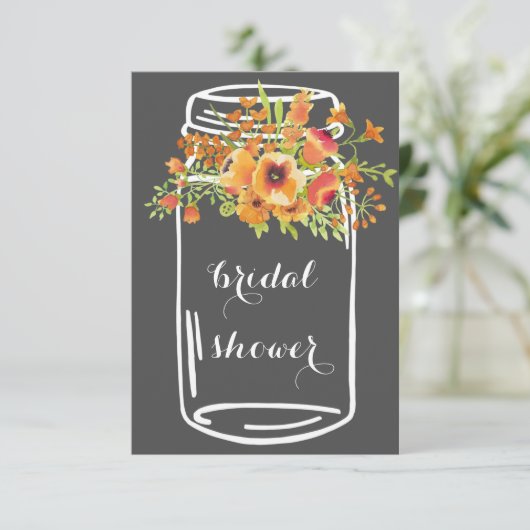 Uitnodigingen voor de florische, rustige bridale d (Staand voorkant)