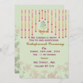 Uitnodigingen voor de Grihapravesh-ceremonie (Voorkant / Achterkant)