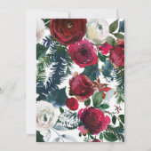 Uitnodigingen voor de kerstbruidsdouche - Vakantie (Achterkant)