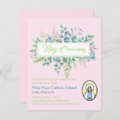 Uitnodigingen voor de Krooning van Meimariakatholi (Voorkant / Achterkant)