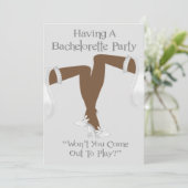 Uitnodigingen voor de Lesbische Bachelorette-parti (Staand voorkant)