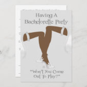 Uitnodigingen voor de Lesbische Bachelorette-parti (Voorkant / Achterkant)