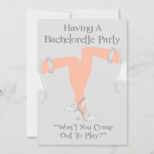 Uitnodigingen voor de Lesbische Bachelorette-parti (Voorkant)