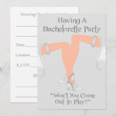 Uitnodigingen voor de Lesbische Bachelorette-parti (Voorkant / Achterkant)