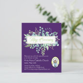 Uitnodigingen voor de Mei-kroning van de Maagd Mar (Staand voorkant)