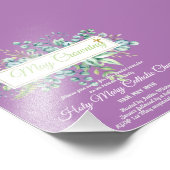 Uitnodigingen voor de Mei-kroning van de Maagd Mar Foto Afdruk (Hoek)