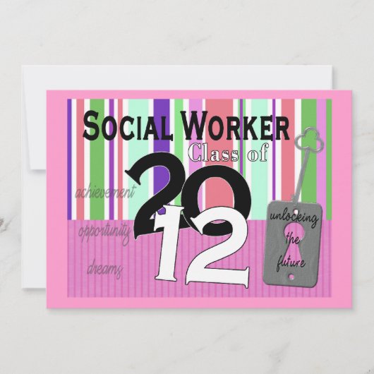 Uitnodigingen voor de opleiding van maatschappelij (Voorkant)