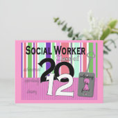 Uitnodigingen voor de opleiding van maatschappelij (Staand voorkant)