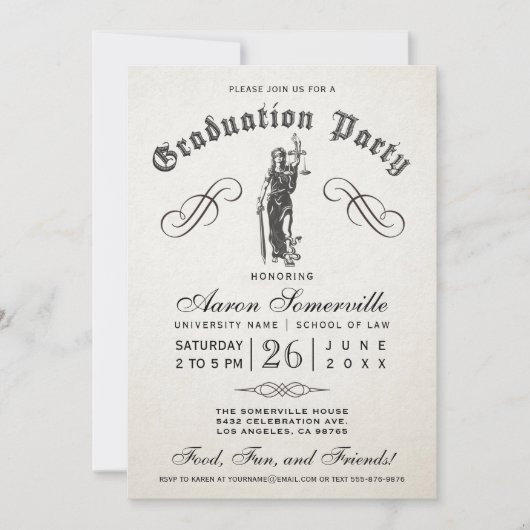 Uitnodigingen voor de opleiding van rechtenscholen (Voorkant)