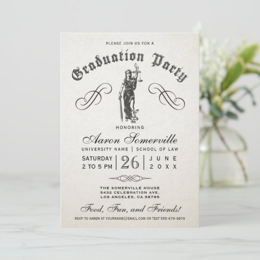 Uitnodigingen voor de opleiding van rechtenscholen (Staand voorkant)