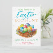 Uitnodigingen voor de paaseierjacht (Staand voorkant)