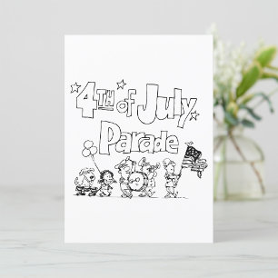 Uitnodigingen voor de parade op 4 juli