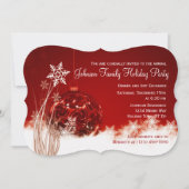 Uitnodigingen voor de Rode Kerstfeestdag (Voorkant)