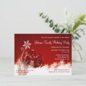 Uitnodigingen voor de Rode Kerstfeestdag (Staand voorkant)