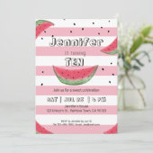 Uitnodigingen voor de roze watermeloen (Staand voorkant)