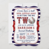 Uitnodigingen voor de tweede Baseball (Voorkant)