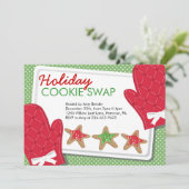 Uitnodigingen voor de uitwisseling van koekjes met (Staand voorkant)