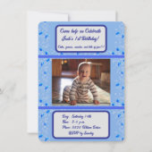 Uitnodigingen voor de verjaardag van de baby (Voorkant)