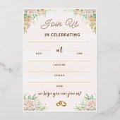 Uitnodigingen voor de verjaardag van de bruiloft,  (Voorkant)