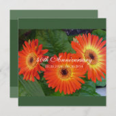 Uitnodigingen voor de verjaardag van de Daisy flor (Voorkant / Achterkant)