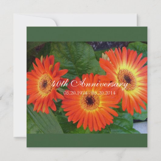 Uitnodigingen voor de verjaardag van de Daisy flor (Voorkant)