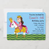 Uitnodigingen voor de verjaardag van prinses en po (Voorkant)