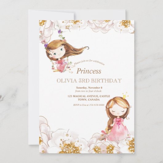 Uitnodigingen voor de verjaardagsfeestjes van klei (Voorkant)